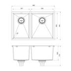 4000 1-3/4 R/H Bowl Sink Brushed Black