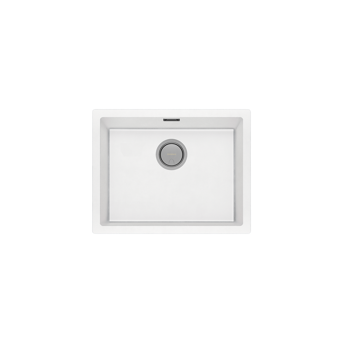 5000 Large Single Bowl Sink  Matte White Granite