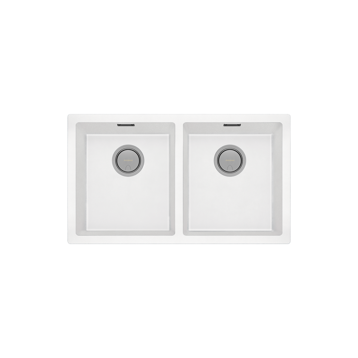 5000 Double Bowl Sink  Matte White Granite