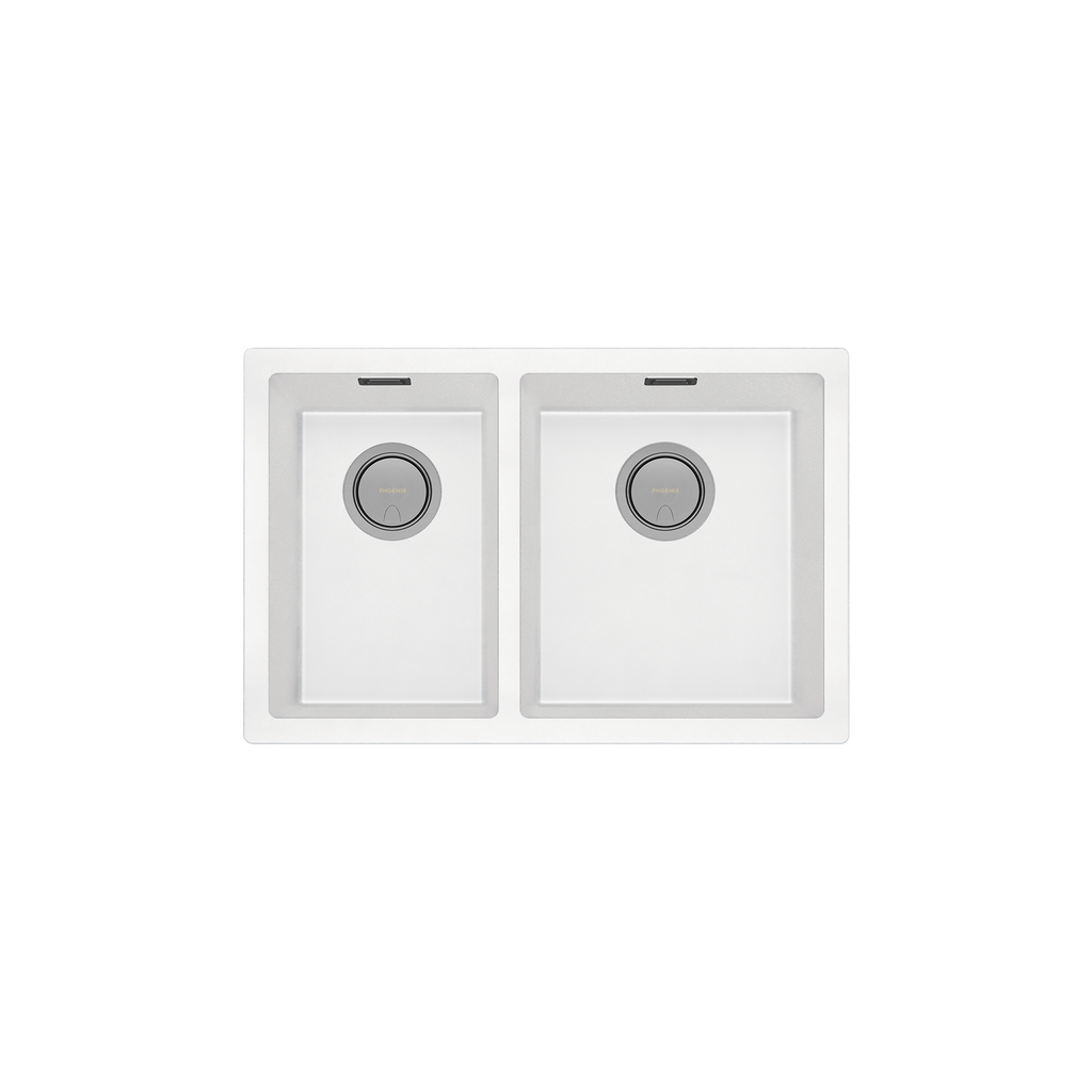 5000 1-3/4 R/H Bowl Sink Matte White Granite