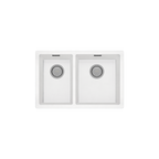 5000 1-3/4 R/H Bowl Sink Matte White Granite