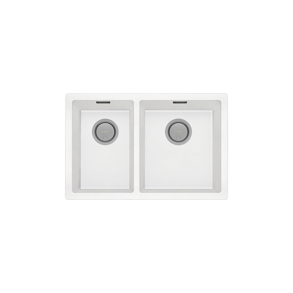 5000 1-3/4 R/H Bowl Sink Matte White Granite