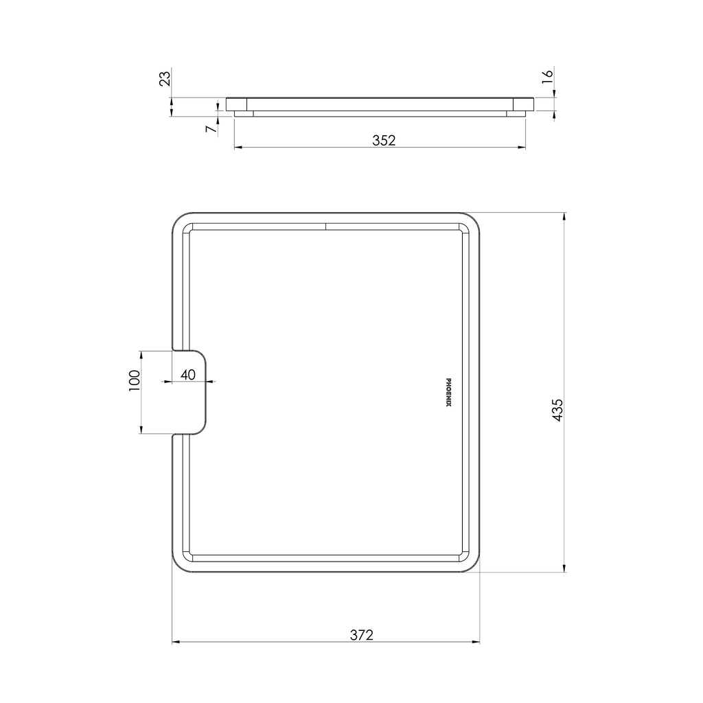 Large Chopping Board 435mm x 372mm