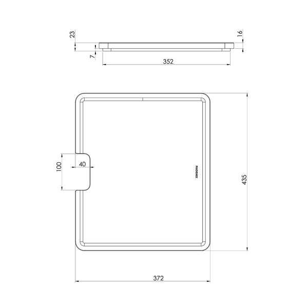 Large Chopping Board 435mm x 372mm
