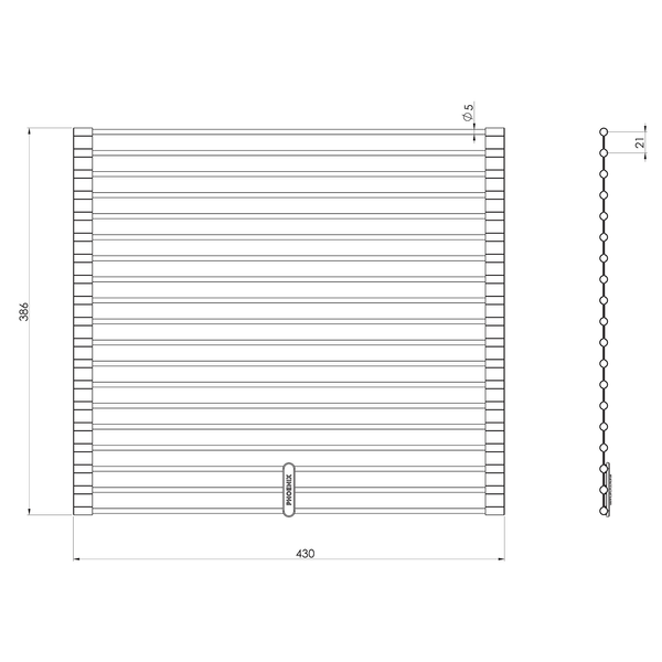 Roller Mat Brushed Black