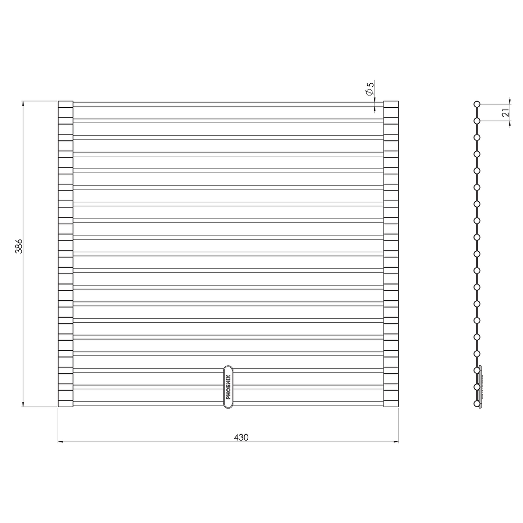 Roller Mat Stainless Steel