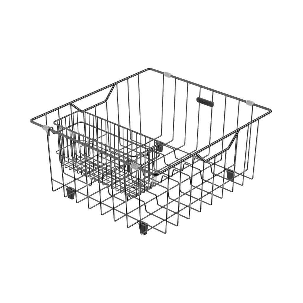Wire Basket Brushed Black