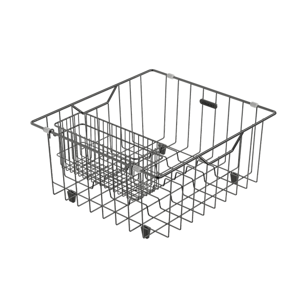 Wire Basket Brushed Black