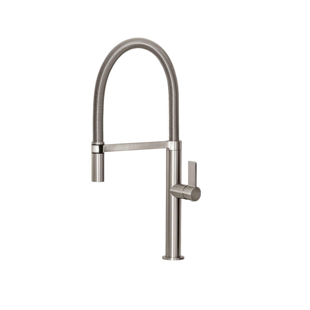 Flexible Coil Sink Mixer 220 Brushed Nickel