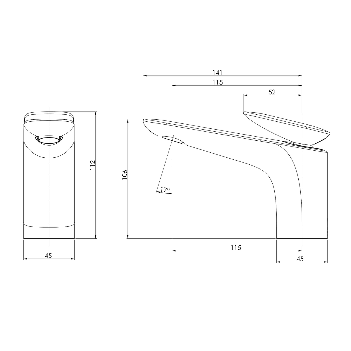 Basin Mixer Matte White