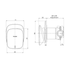 Wall/Shower Mixer Chrome