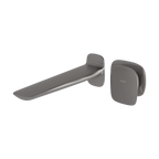 Wall Basin/Bath Mixer Set 200 Brushed Carbon