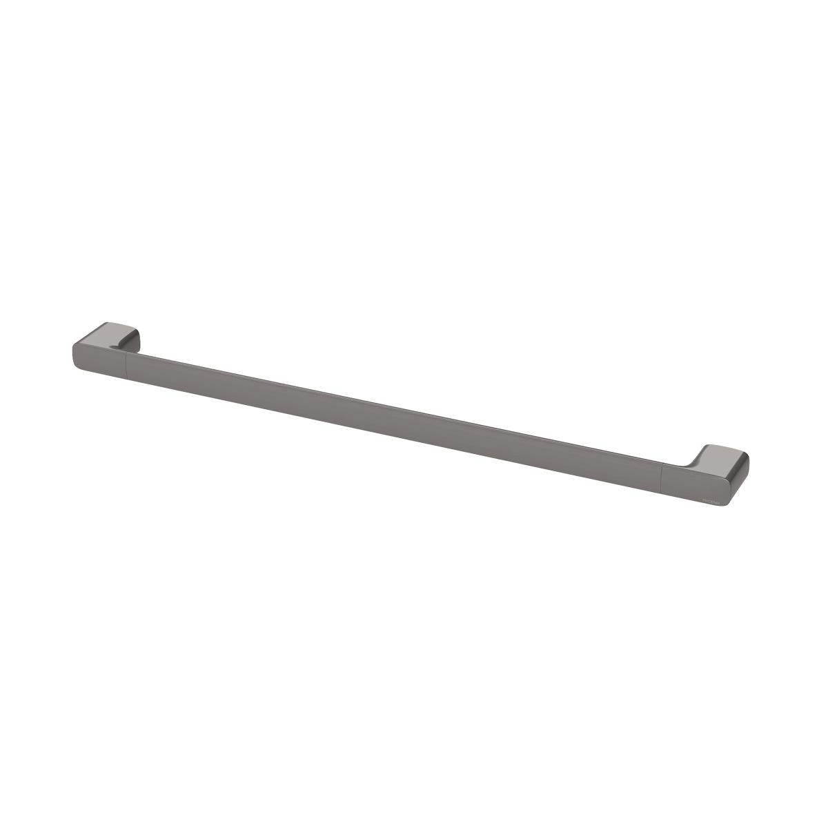 Single Towel Rail 600 Brushed Carbon