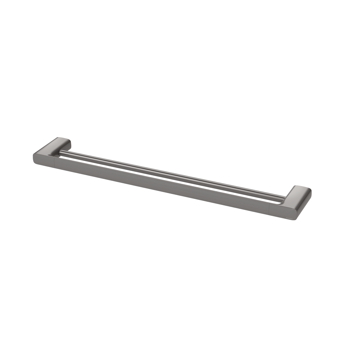 Double Towel Rail 600 Brushed Carbon