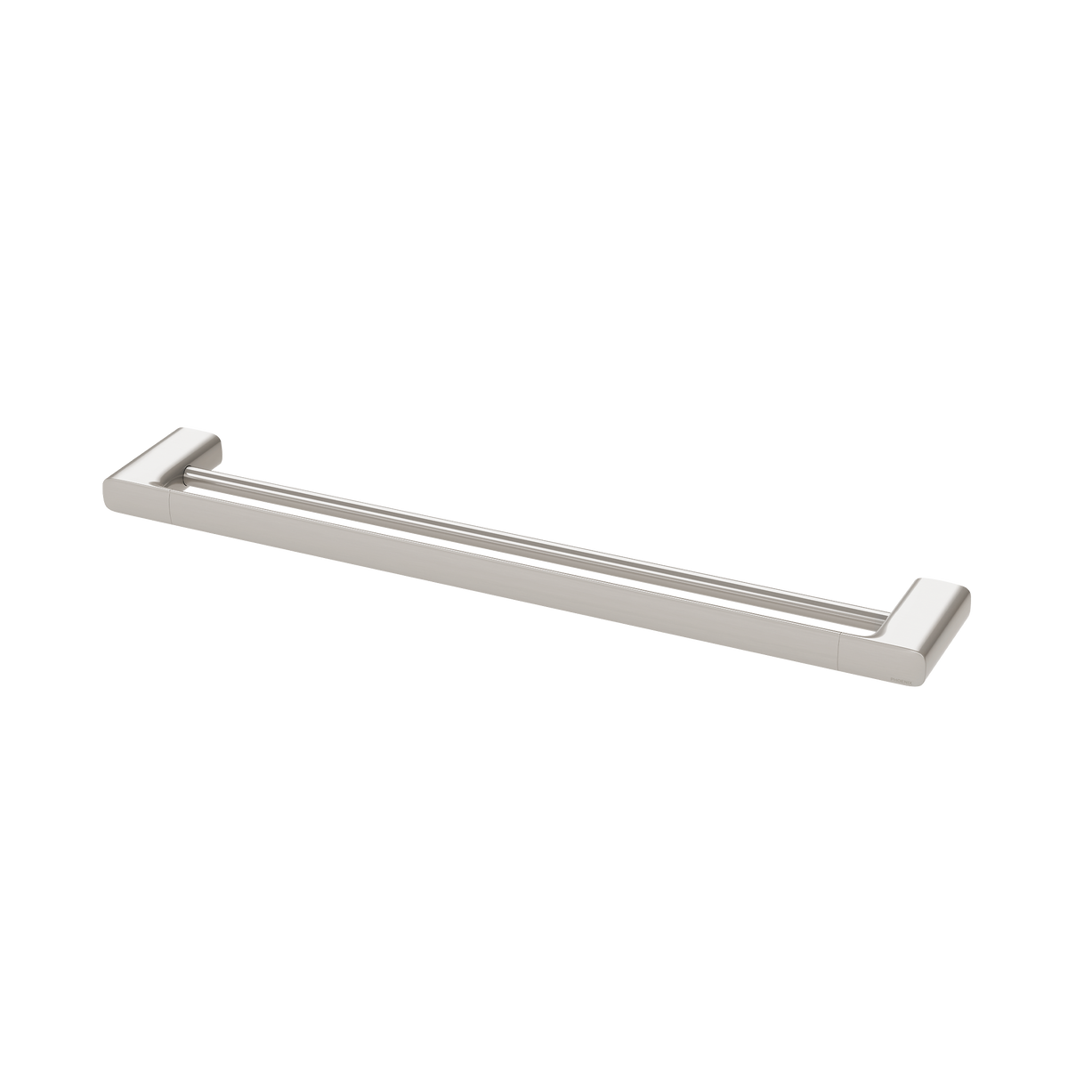 Double Towel Rail 600 Brushed Nickel