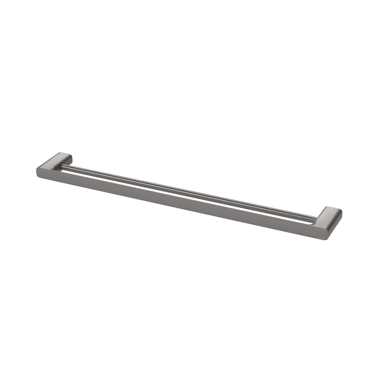 Double Towel Rail 800 Brushed Carbon