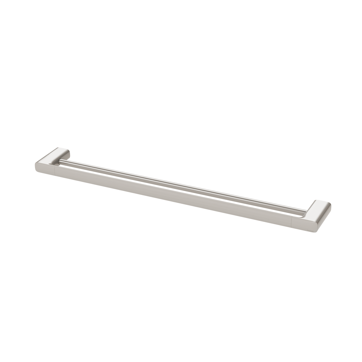 Double Towel Rail 800 Brushed Nickel