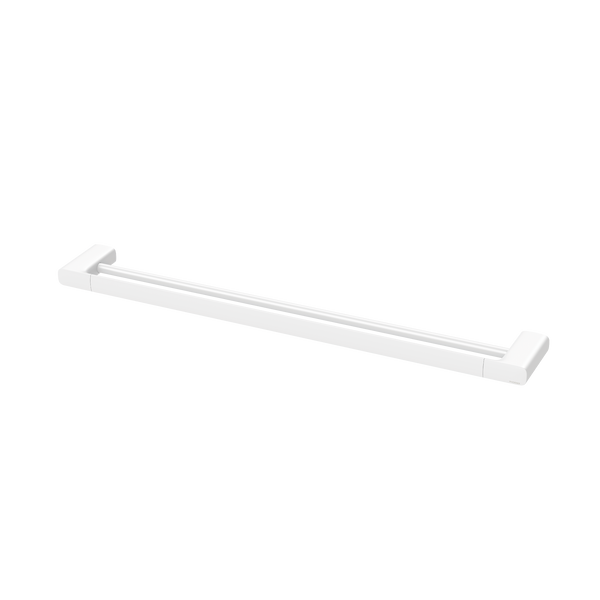 Double Towel Rail 800 Matte White