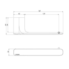 Toilet Roll Holder Matte White