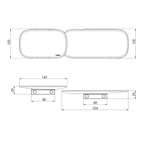Shower Shelves Brushed Nickel