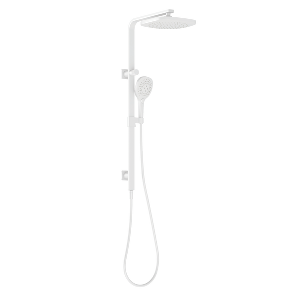 Twin Shower Matte White