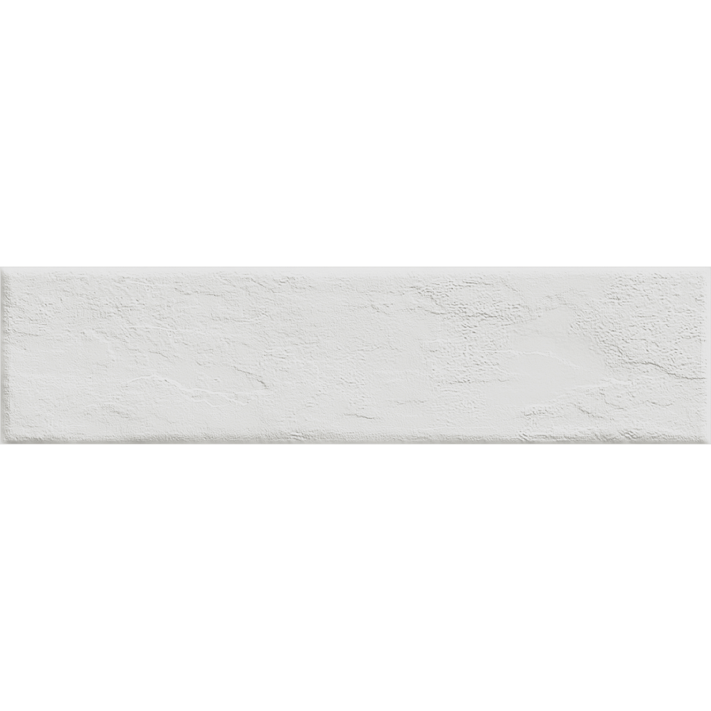 Static White Structured Satin Tile