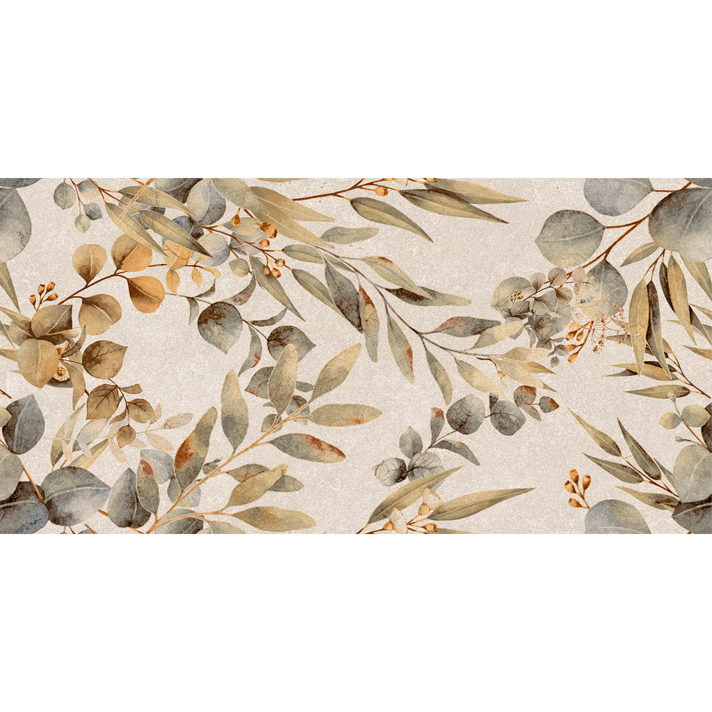 Eucalypt Floral Natural Matt Tile