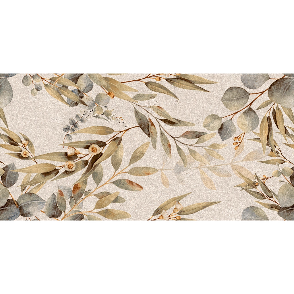 Floral Natural Matt Tile
