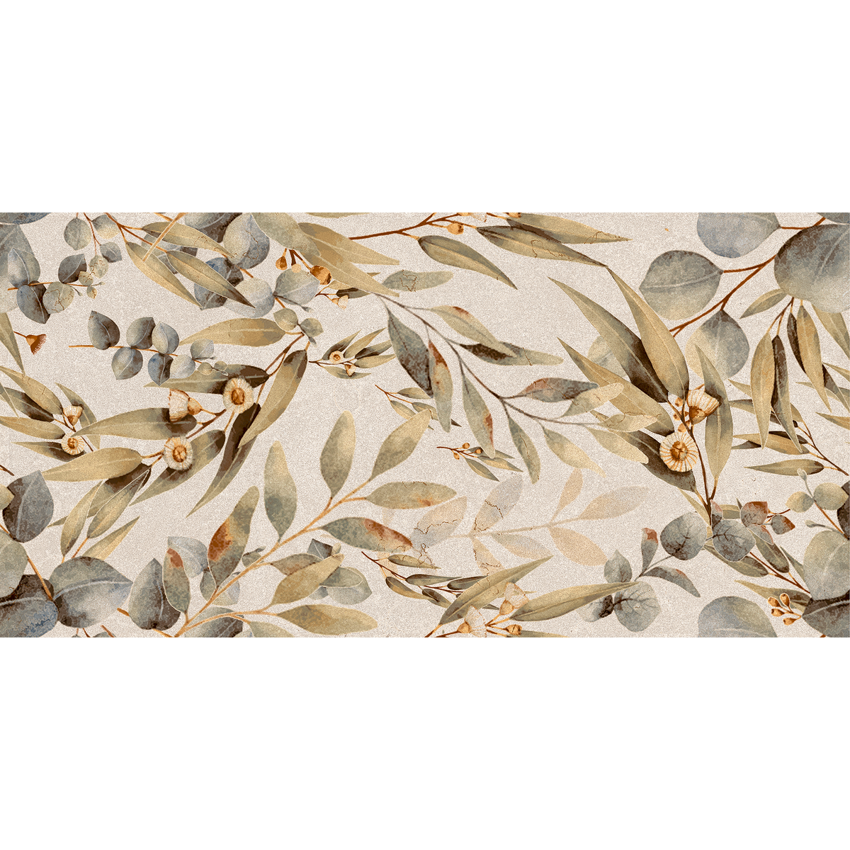 Floral Natural Matt Tile
