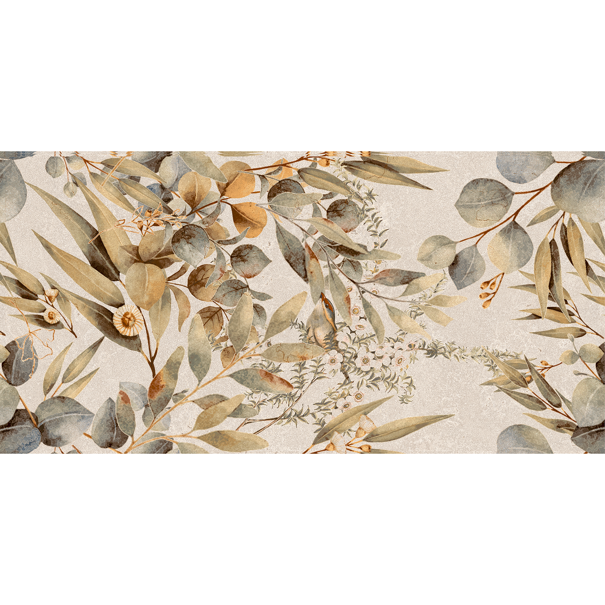 Floral Natural Matt Tile