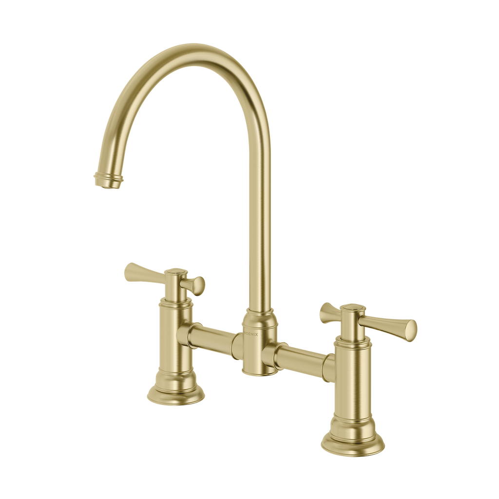 Exposed Sink Set Brushed Gold