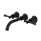 Wall Basin/Bath Tap Set Matte Black