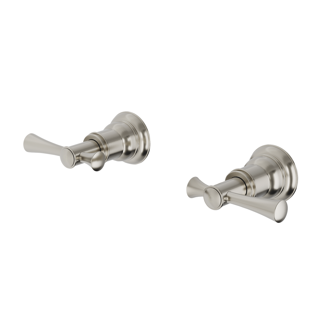 Wall Top Assemblies 15 Extended Spindles Brushed Nickel