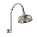 High-Rise Shower Arm & Rose Brushed Nickel