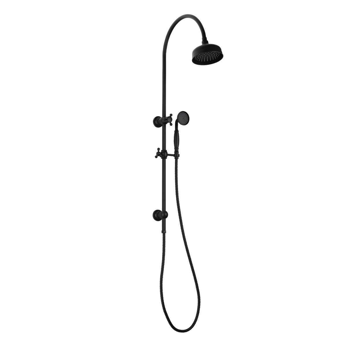 Twin Shower Matte Black
