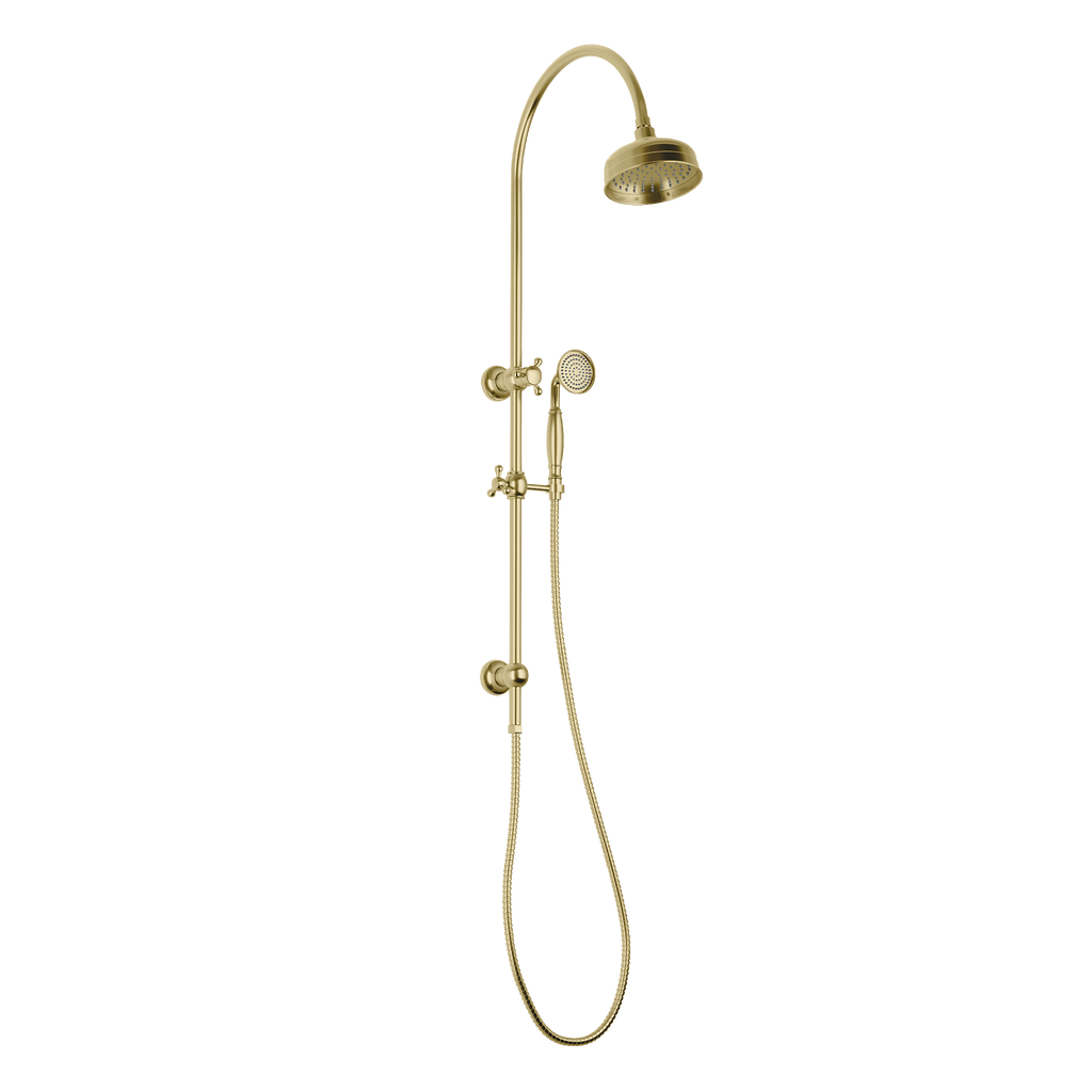 Twin Shower Brushed Gold