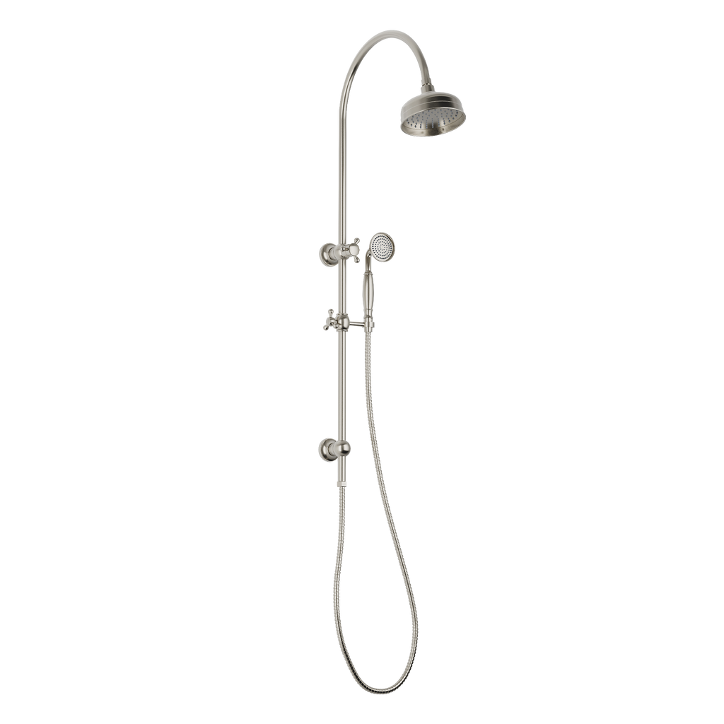 Twin Shower Brushed Nickel