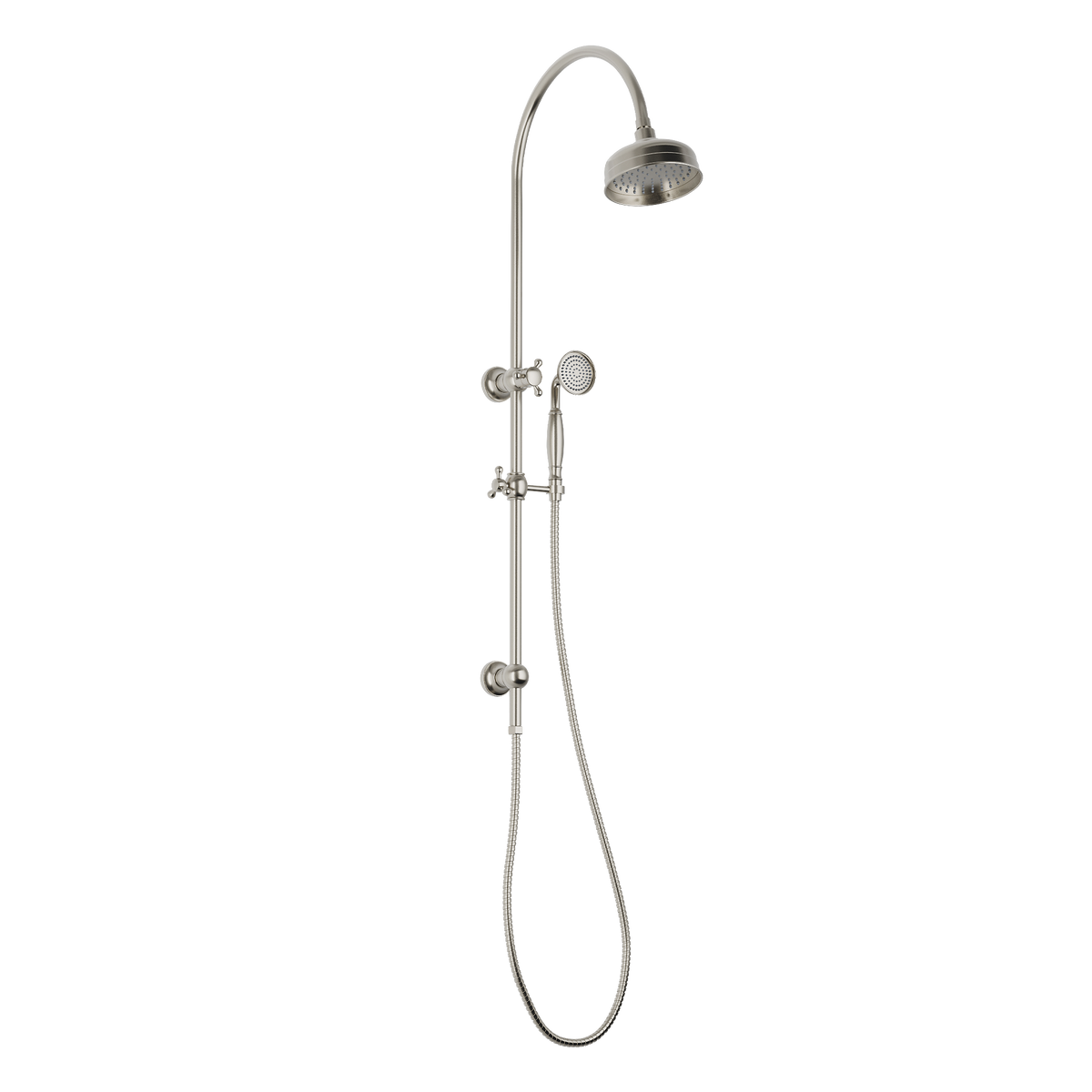 Twin Shower Brushed Nickel
