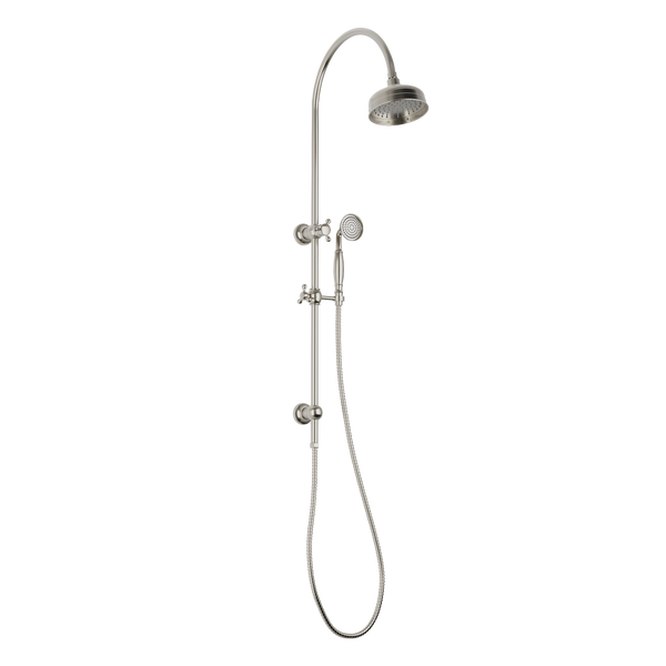 Twin Shower Brushed Nickel