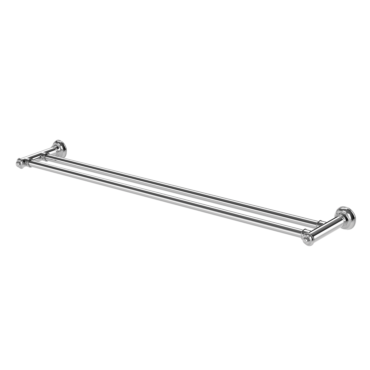 Double Towel Rail 800 Chrome