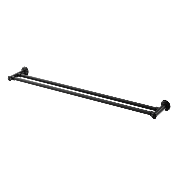 Double Towel Rail 800 Matte Black