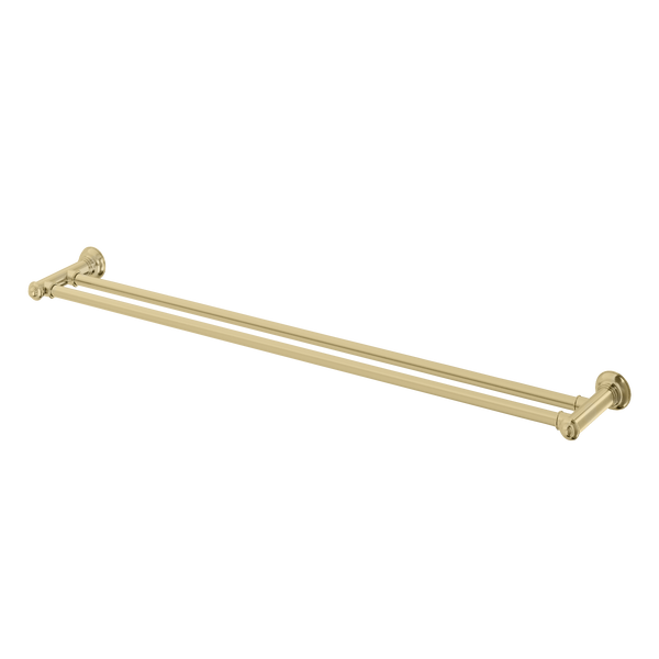 Double Towel Rail 800 Brushed Gold