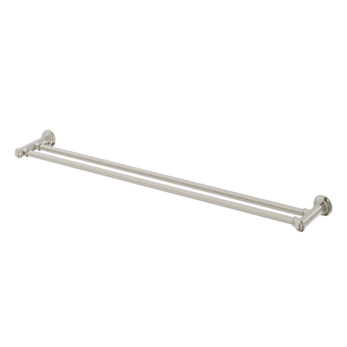 Double Towel Rail 800 Brushed Nickel