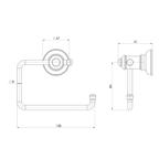 Toilet Roll Holder Brushed Nickel