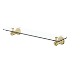 Glass Shelf 450 Brushed Gold