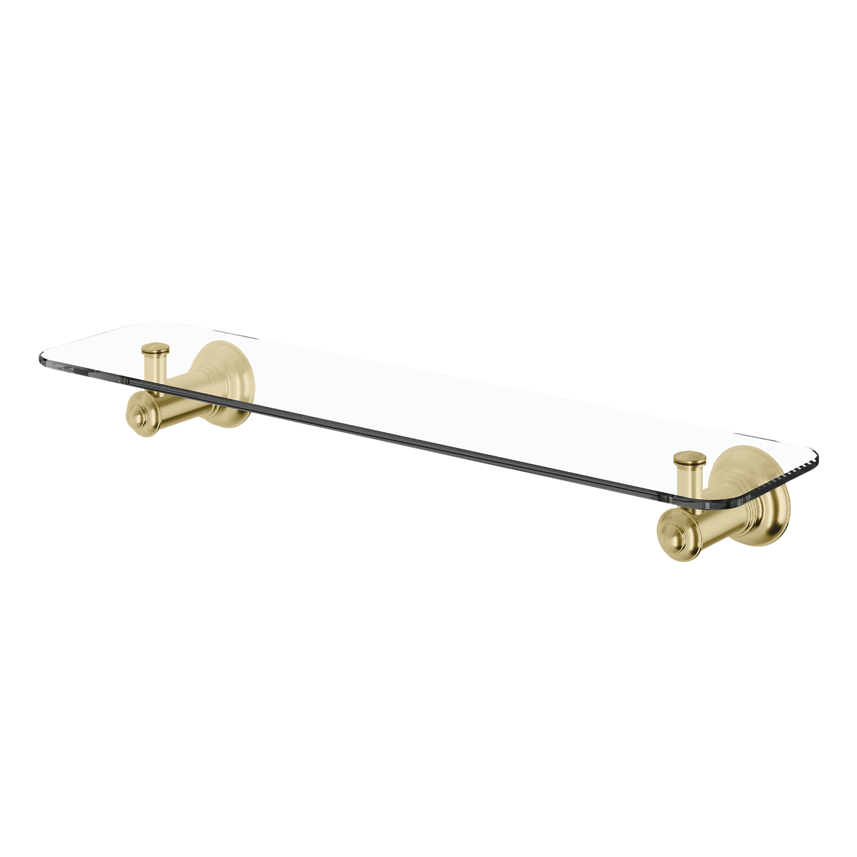Glass Shelf 450 Brushed Gold