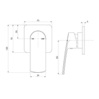 SwitchMix Shower/Wall Mixer Trim Kit Brushed Carbon