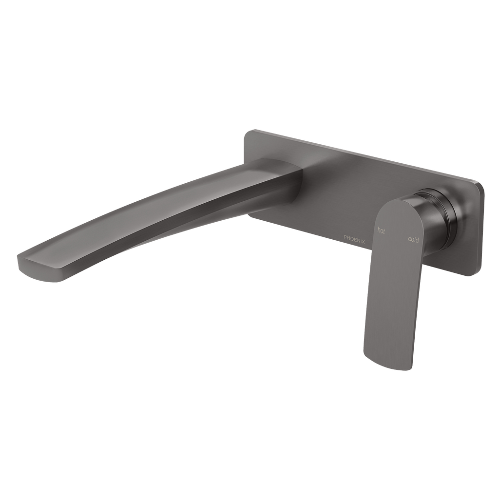 SwitchMix Wall Basin/Bath Mixer Set 200 Trim Kit Brushed Carbon