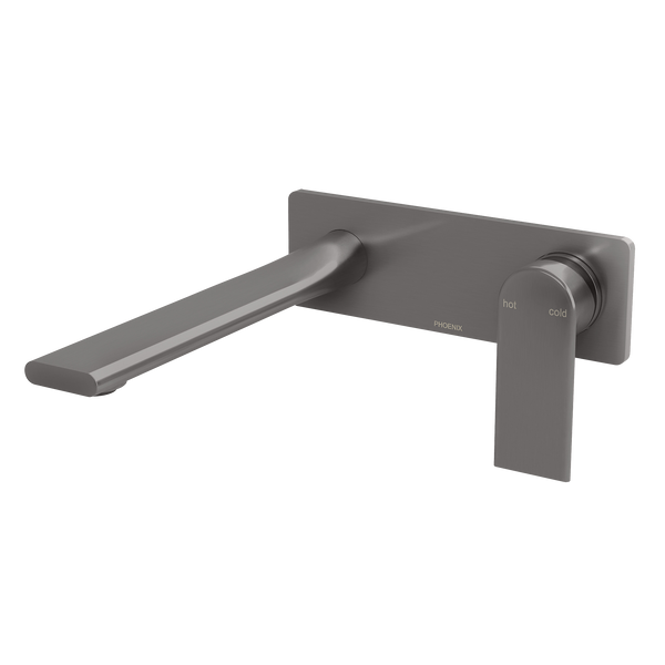 SwitchMix Wall Basin/Bath Mixer Set 200 Trim Kit Brushed Carbon