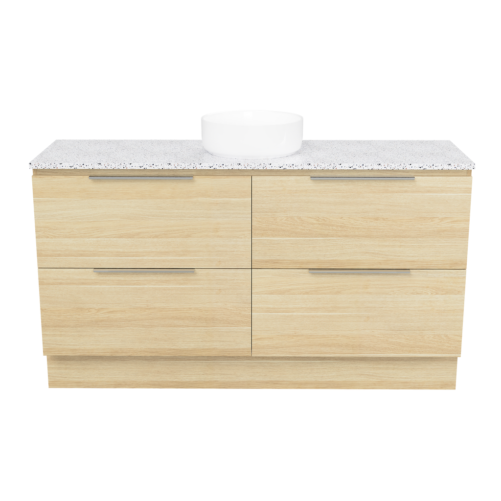 Vanity Floor Standing 1500 Centre WG Basin SilkSurface AC Top
